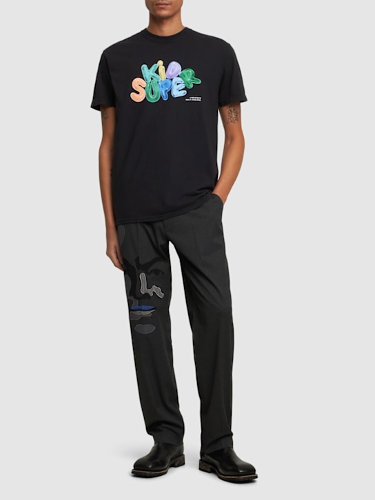 KidSuper Studios: Logo printed jersey t-shirt - men_1 | Luisa Via Roma