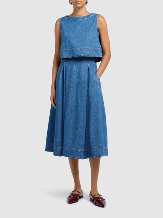 Magia sleeveless denim top - Thumbnail 2