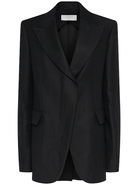 Sportmax: Cera twill blazer - women_0 | Luisa Via Roma