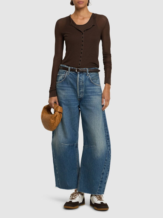 CITIZENS OF HUMANITY: Jeans larghi Horseshoe a vita alta - Blu - women_1 | Luisa Via Roma