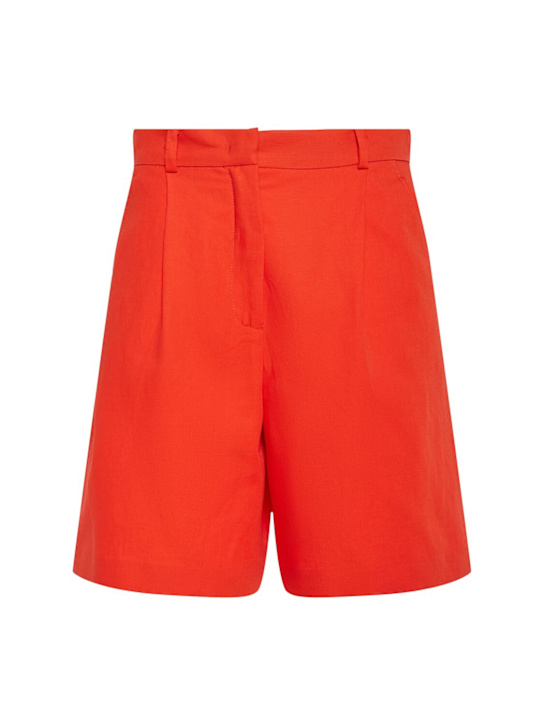 Ecuba cotton & linen canvas shorts
