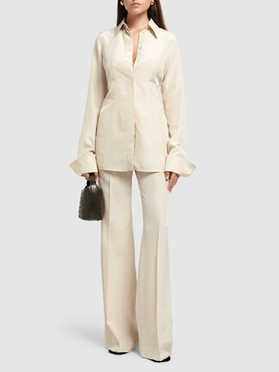 Teoria12 viscose canvas fitted shirt - Thumbnail 2