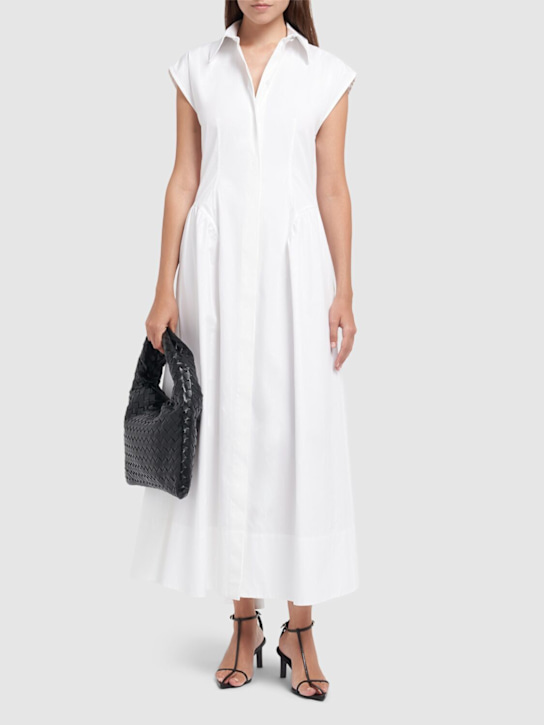 Sportmax: Fabiana poplin shirt dress - women_1 | Luisa Via Roma