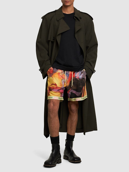 KidSuper Studios: Printed satin shorts - men_1 | Luisa Via Roma