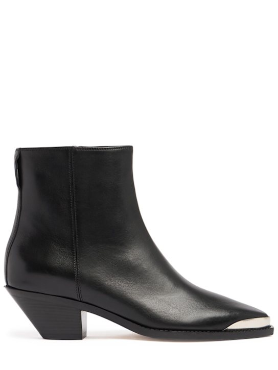Isabel Marant: 40mm Adnae-ga leather ankle boots - women_0 | Luisa Via Roma