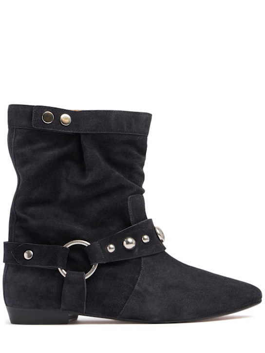 Isabel Marant: Stania-ga スエードアンクルブーツ 10mm - women_0 | Luisa Via Roma
