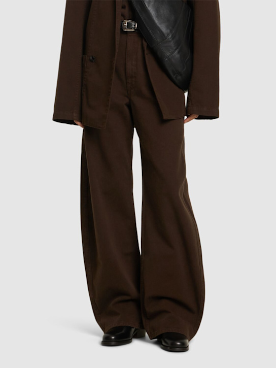 Lemaire: 40mm Chelsea leather boots - Black - women_1 | Luisa Via Roma