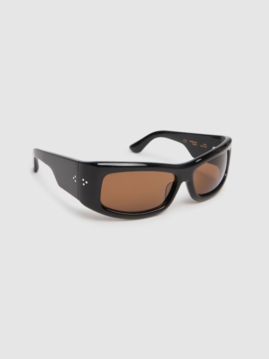 Port Tanger: Hads acetate sunglasses w/ tobacco lens - Black - men_1 | Luisa Via Roma