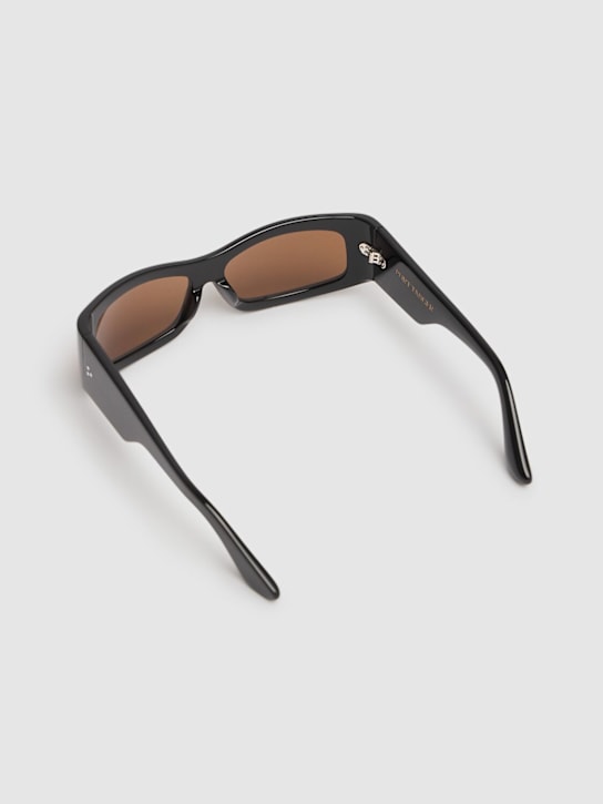 Port Tanger: Hads acetate sunglasses w/ tobacco lens - Black - men_3 | Luisa Via Roma
