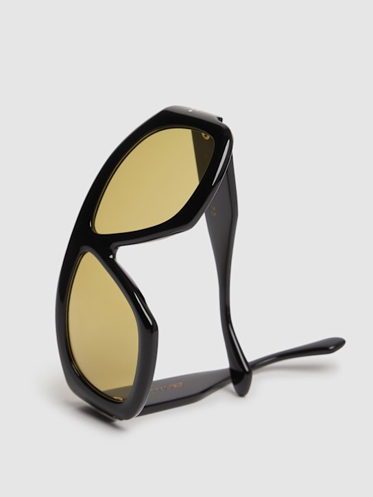 Port Tanger: Mari acetate sunglasses w/ olive lens - Black - women_1 | Luisa Via Roma