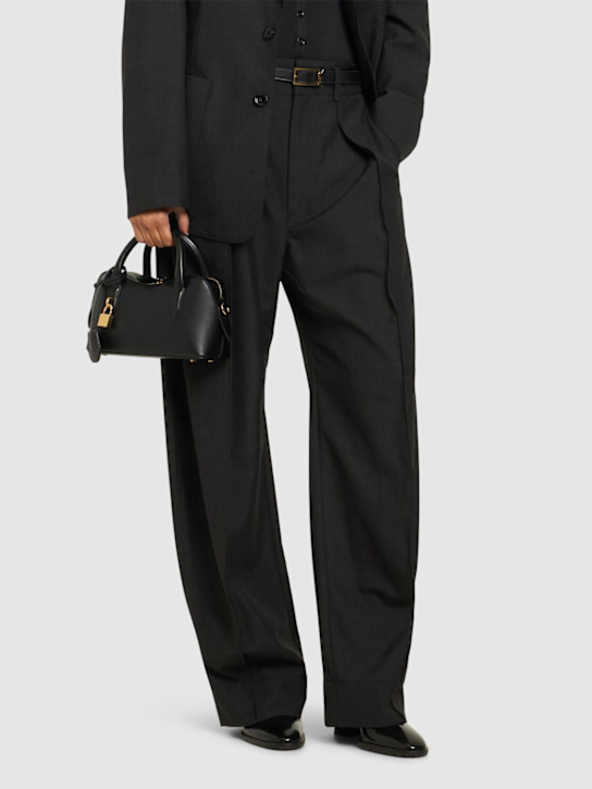 Stella McCartney: Ryder grainy eco mat top handle bag - women_1 | Luisa Via Roma