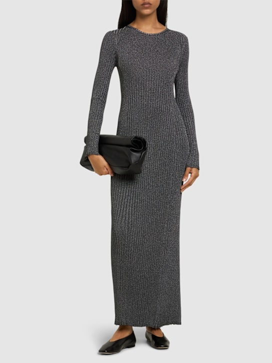 Proenza Schouler: Joni rib knit long dress - Grey - women_1 | Luisa Via Roma