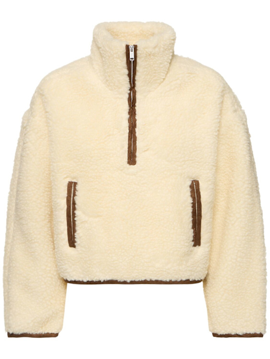 Marant Etoile: Marie half-zip printed wool blend jacket - women_0 | Luisa Via Roma