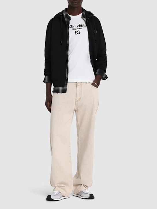 Dolce&Gabbana: Logo cotton t-shirt - men_1 | Luisa Via Roma
