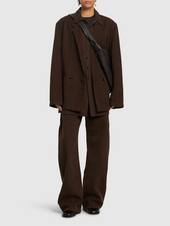 Lemaire: Denim workwear blazer - women_1 | Luisa Via Roma