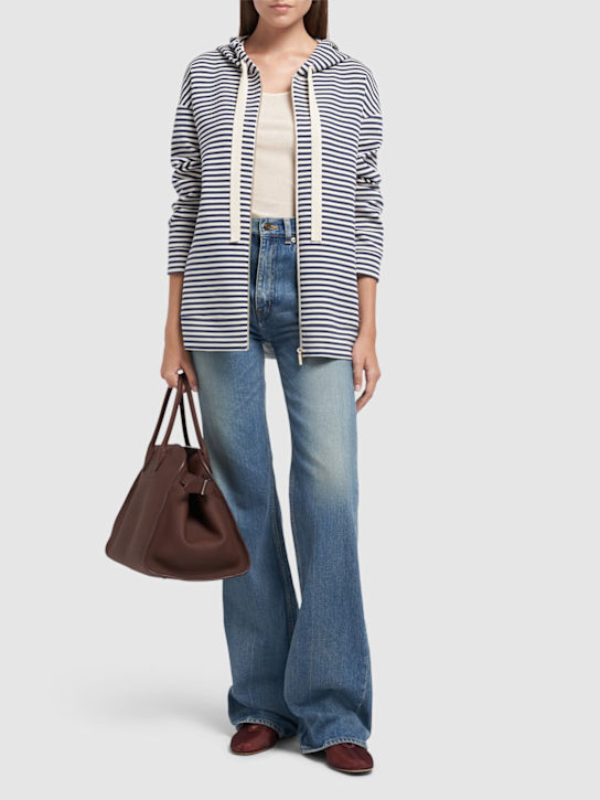 'S Max Mara: Doria scuba jersey zip hoodie - women_1 | Luisa Via Roma