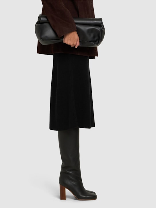 Khaite: Stivali alti Willow 90mm - Nero - women_1 | Luisa Via Roma