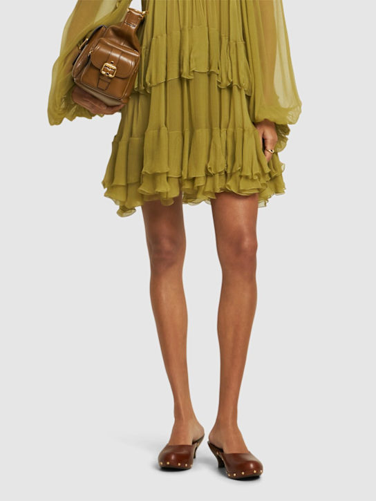 Chloé: 40mm Judith leather mules - women_1 | Luisa Via Roma