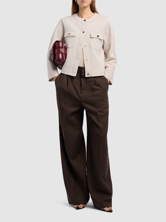 'S Max Mara: Gradara scuba jersey jacket - women_1 | Luisa Via Roma