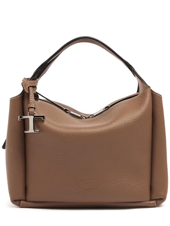 Tod's: Mini Bauletto leather top handle bag - women_0 | Luisa Via Roma