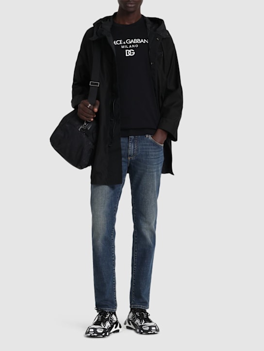 Dolce&Gabbana: Jeans slim fit in denim - men_1 | Luisa Via Roma