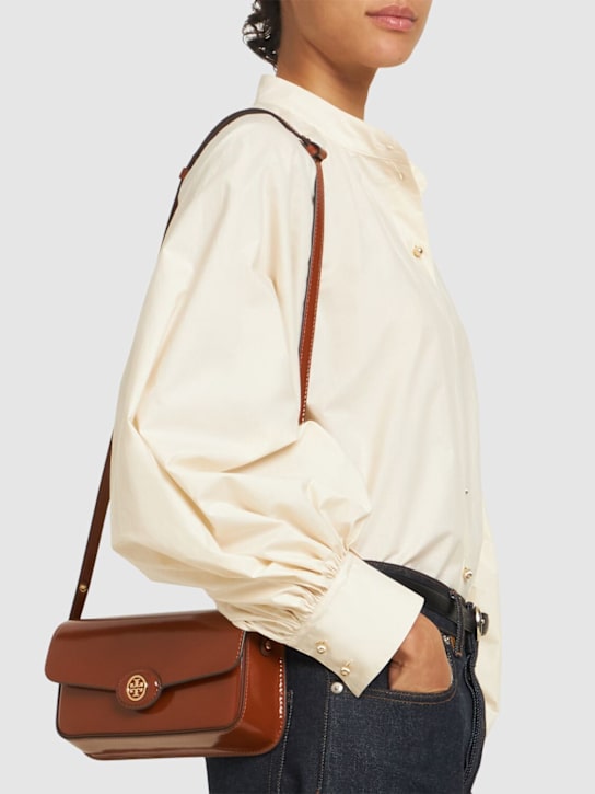 Tory Burch: E/W Robinson brushed leather bag - women_1 | Luisa Via Roma