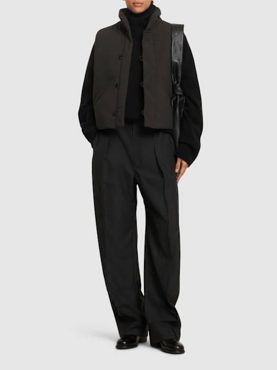 Lemaire: Light technical viscose bomber vest - women_1 | Luisa Via Roma