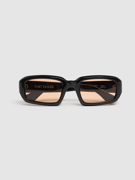 Port Tanger: Mektoub acetate sunglasses w/ amber lens - Brown - men_3 | Luisa Via Roma