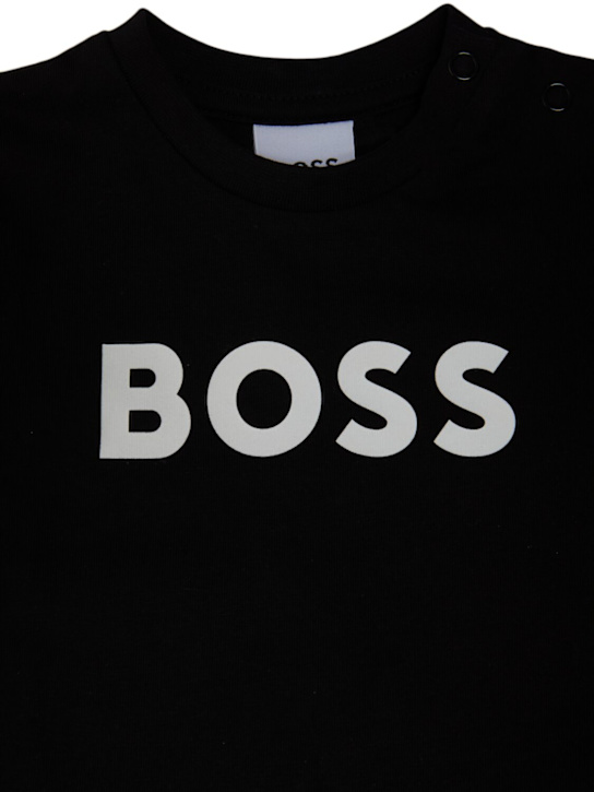 Boss: コットンジャージーTシャツ - kids-boys_1 | Luisa Via Roma