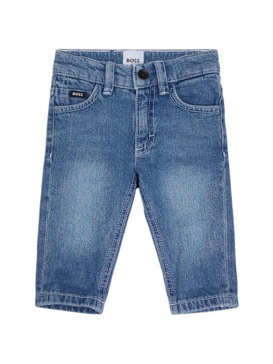 Boss: ストレッチコットンジーンズ - kids-boys_0 | Luisa Via Roma
