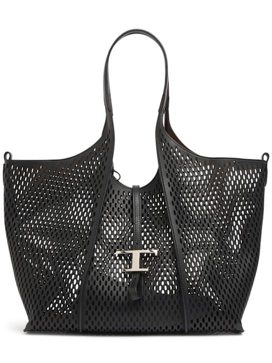 Tod's: Medium Fori laser leather tote bag - women_0 | Luisa Via Roma