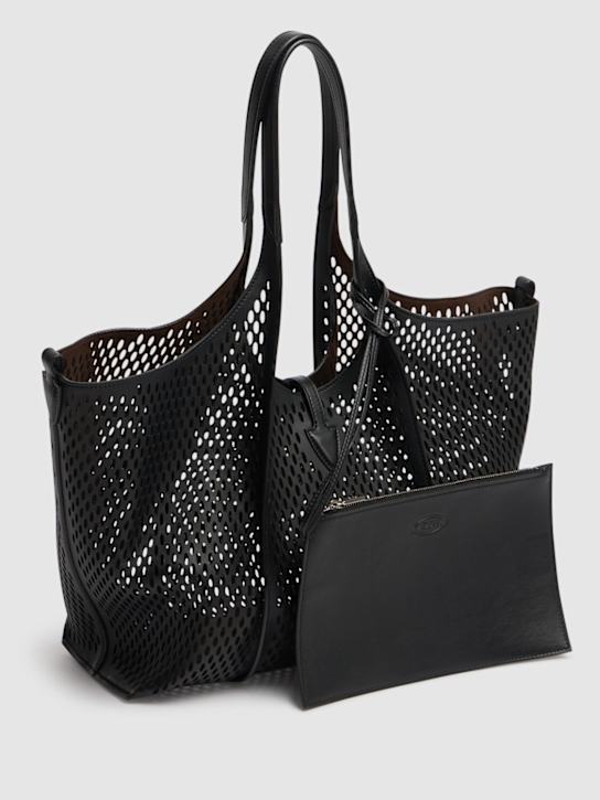Tod's: Medium Fori laser leather tote bag - women_4 | Luisa Via Roma
