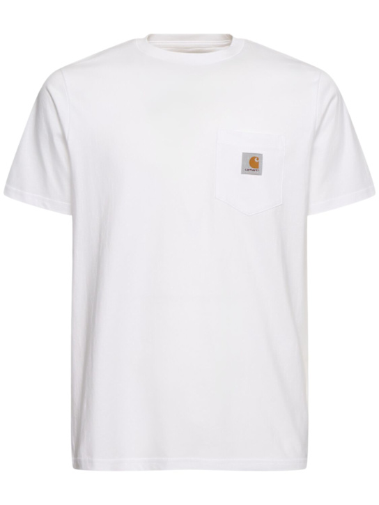 Carhartt WIP: T-shirt con tasca - men_0 | Luisa Via Roma