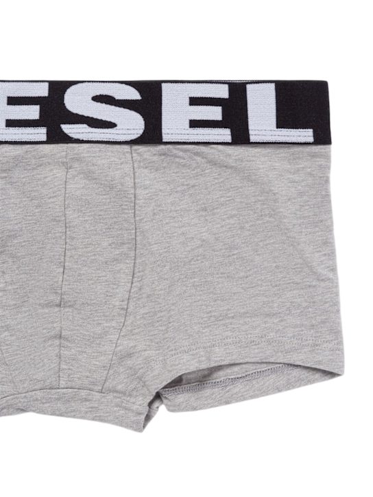 Diesel Kids: Set of 3 cotton jersey boxer briefs - kids-boys_1 | Luisa Via Roma