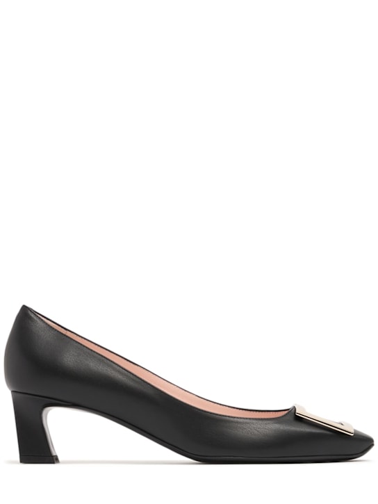 Roger Vivier: 45mm Trompette leather pumps - women_0 | Luisa Via Roma