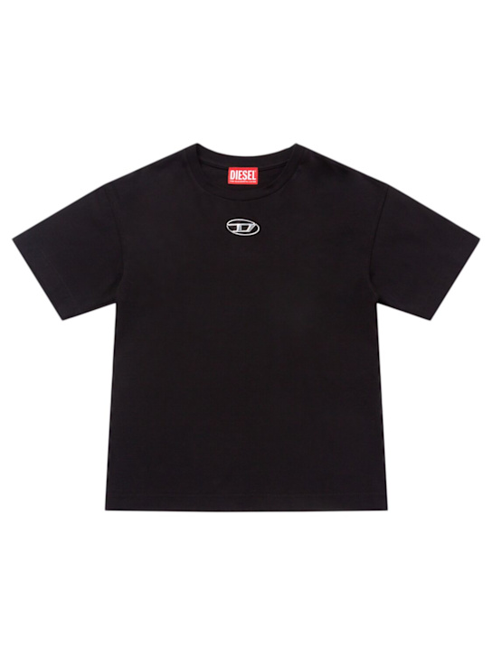Diesel Kids: Cotton jersey t-shirt w/ logo - kids-boys_0 | Luisa Via Roma