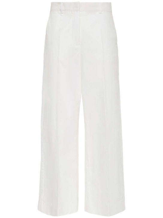 Zircone cotton & linen canvas wide pants - Thumbnail 1