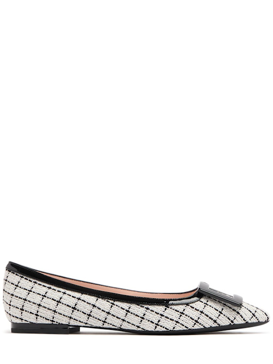 Roger Vivier: 5mm Gommettine bicolor ballerina flats - women_0 | Luisa Via Roma