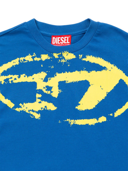Diesel Kids: Printed cotton jersey t-shirt - kids-boys_1 | Luisa Via Roma