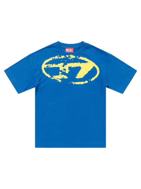 Diesel Kids: Printed cotton jersey t-shirt - kids-boys_0 | Luisa Via Roma