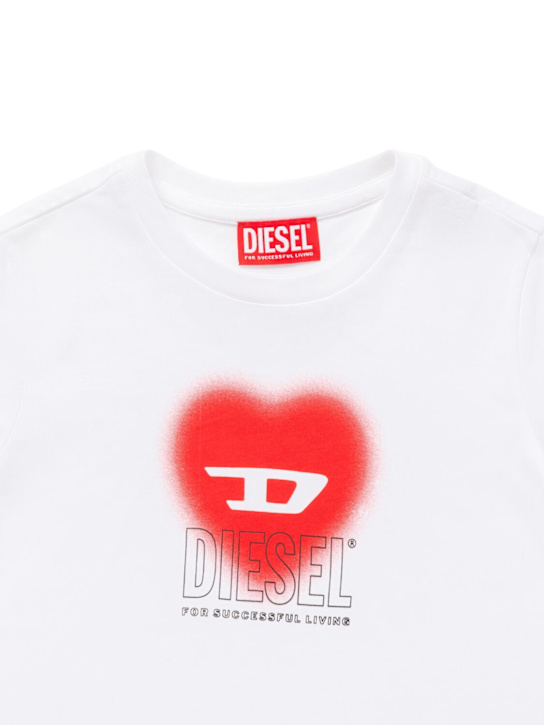 Diesel Kids: Printed cotton jersey t-shirt - kids-girls_1 | Luisa Via Roma