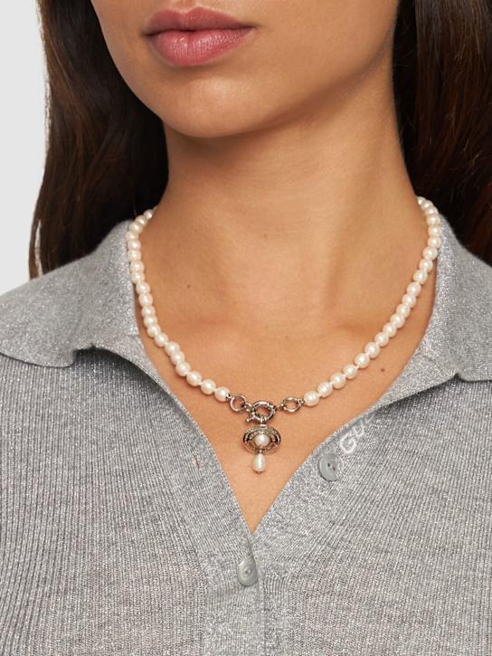 Vivienne Westwood: Man Aleksa faux pearl necklace - men_1 | Luisa Via Roma