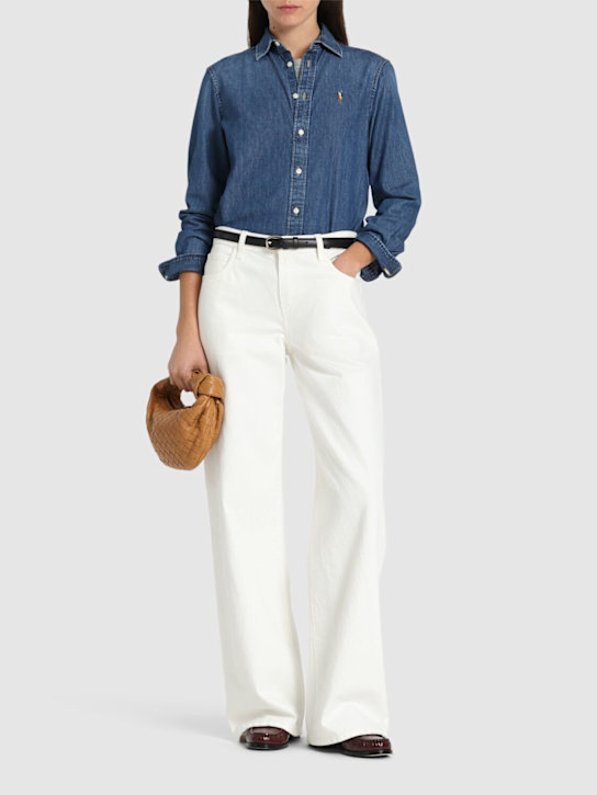 Polo Ralph Lauren: Camicia in denim di cotone - women_1 | Luisa Via Roma