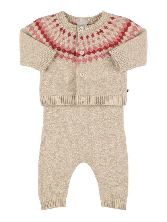 Petit Bateau: Pullover & Hose aus Wollmischtrikot - kids-girls_0 | Luisa Via Roma