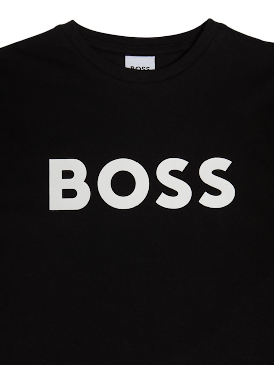 Boss: コットンジャージーTシャツ - kids-boys_1 | Luisa Via Roma