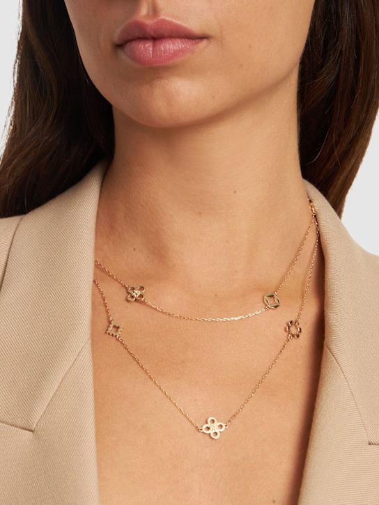 Tory Burch: Kira Clover long necklace - women_1 | Luisa Via Roma