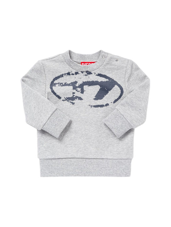 Diesel Kids: Printed cotton sweatshirt - kids-boys_0 | Luisa Via Roma