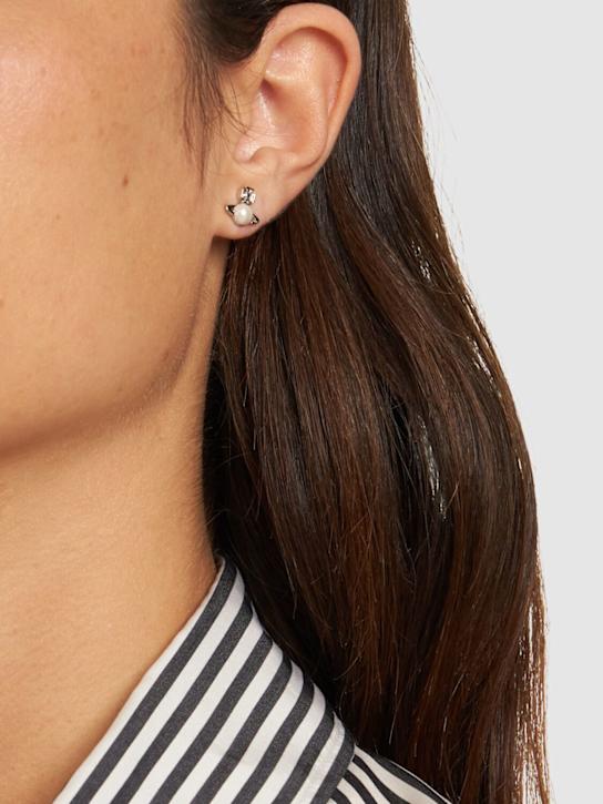 Vivienne Westwood: Balbina faux pearl stud earrings - women_1 | Luisa Via Roma