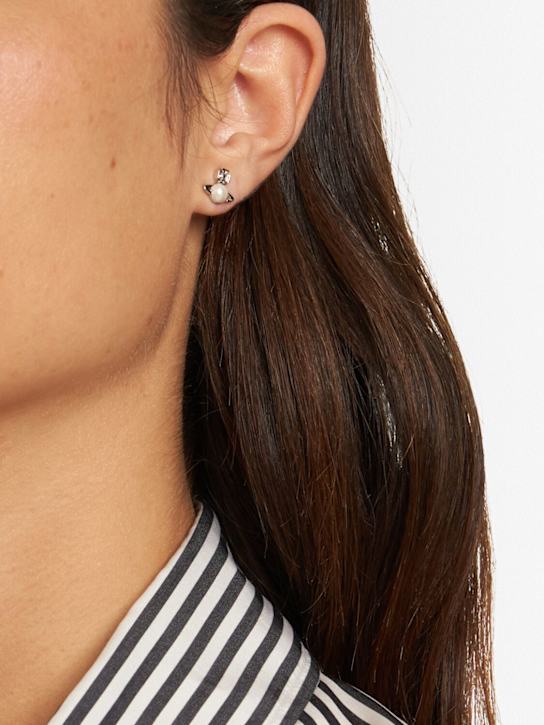 Vivienne Westwood: Balbina faux pearl stud earrings - women_1 | Luisa Via Roma