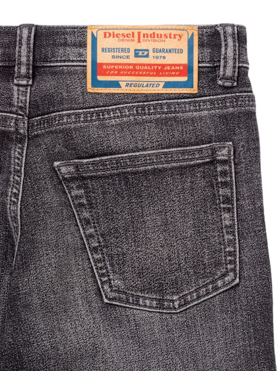 Diesel Kids: Stretch cotton jeans - Black - kids-boys_1 | Luisa Via Roma